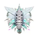 Ankylosaurus WITH FAIRY WINGS tattoo design idea