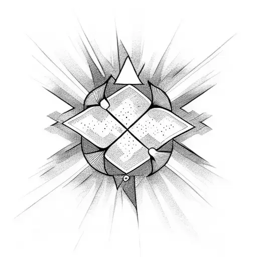 A dotwork design of three shooting stars with each child's name incorporated tattoo design idea