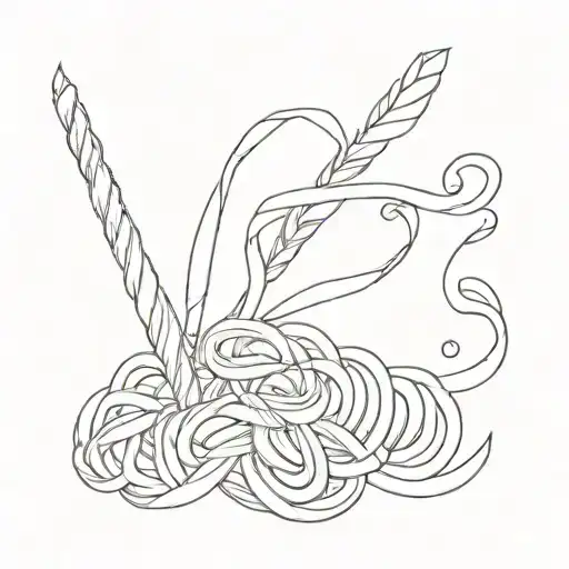 pasta tattoo design idea