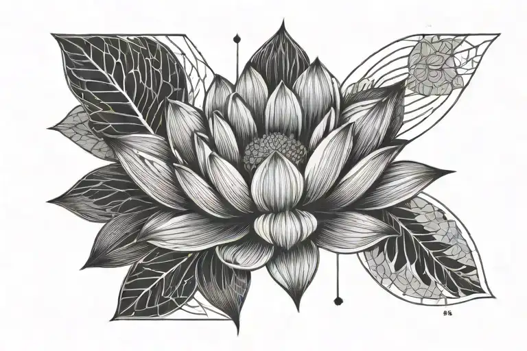lotus flower bicep band male tattoo tattoo design idea