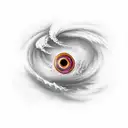 black hole  with life tattoo design idea