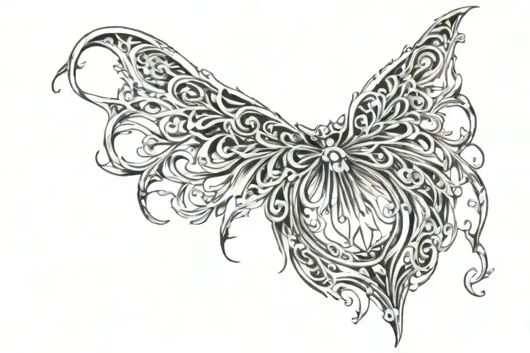 female chest tattoo goth tattoo design idea