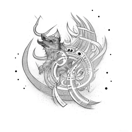 cruz Asturias con motivos celtas  tattoo design idea