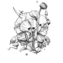 sweet pea  tattoo design idea