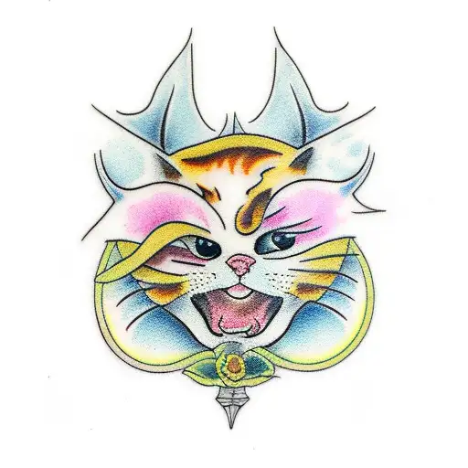 pussy tattoo design idea
