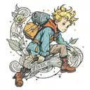 the little prince  tattoo design idea