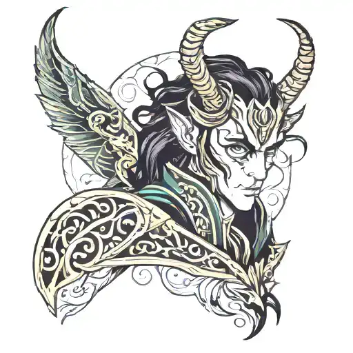 loki tattoo design idea