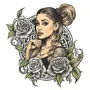 Ariana Grande tattoo design idea