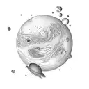 the Planet Mars  tattoo design idea