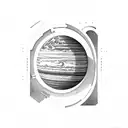 the Planet Mars  tattoo design idea