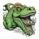 chiweenie t rex tattoo design idea