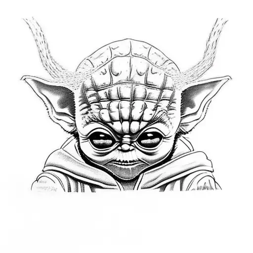 Spider Man Baby Yoda tattoo design idea