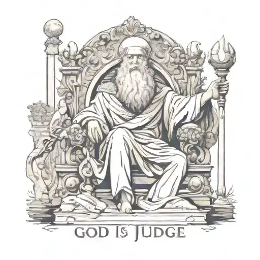 God is my judge tattoo design idea