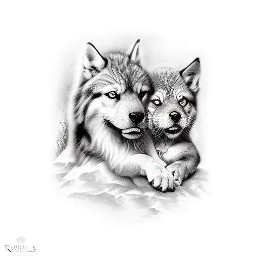 romulus and remus tattoo design idea