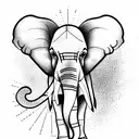 elephant tattoo design idea