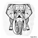 elephant tattoo design idea