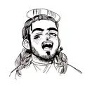 post malone tattoo design idea