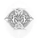 Ryomen sukuna name in cursive  tattoo design idea