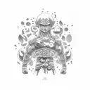 son gohan en todas sus etapas  tattoo design idea