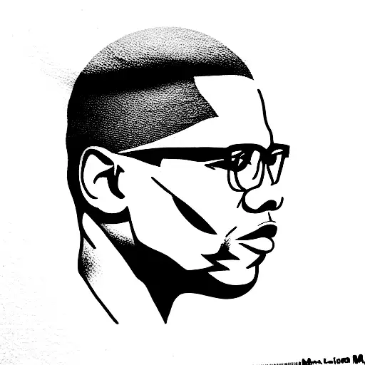 Malcolm X tattoo design idea