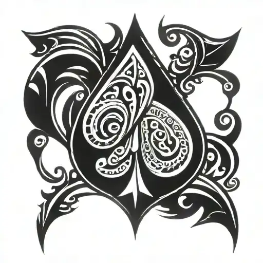 spades symbol tattoo design idea