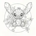 Stitch tattoo design idea