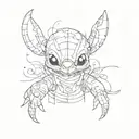 Stitch tattoo design idea