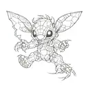 Stitch tattoo design idea