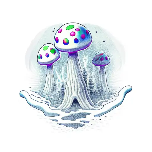 toadstool tattoo design idea