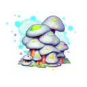 Phycodelic toadstool tattoo design idea