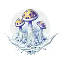 toadstool tattoo design idea