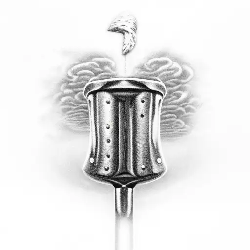 mjolnir and stormbreaker  tattoo design idea