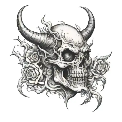 is the devil so bad if he cry's in his sleep while the earth turns? tattoo design idea