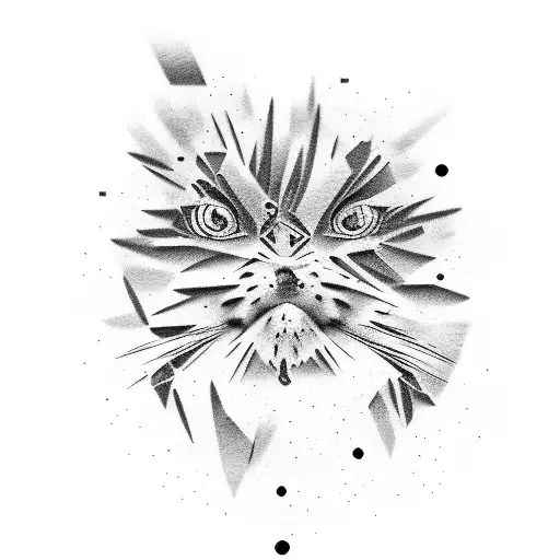 A stack of money with animal silhouettes incorporated tattoo design idea