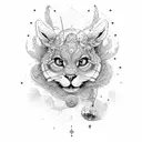 mtb, bússola, paisagem  tattoo design idea