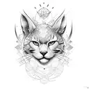 mtb, bússola, paisagem  tattoo design idea