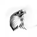 Philippine eagle  flying tattoo design idea