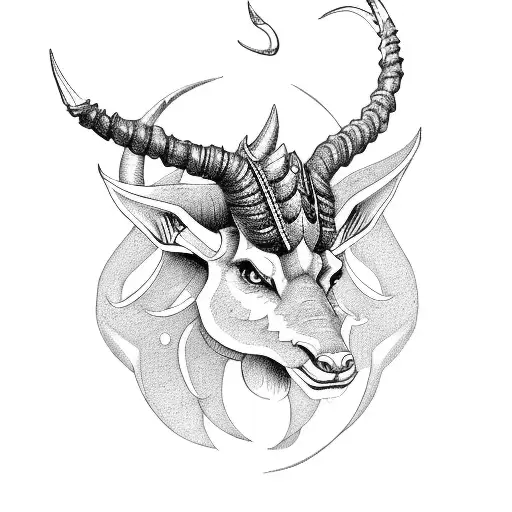 can you incorporate my name "NYKHOLIS" in a Capricorn symbol  tattoo design idea