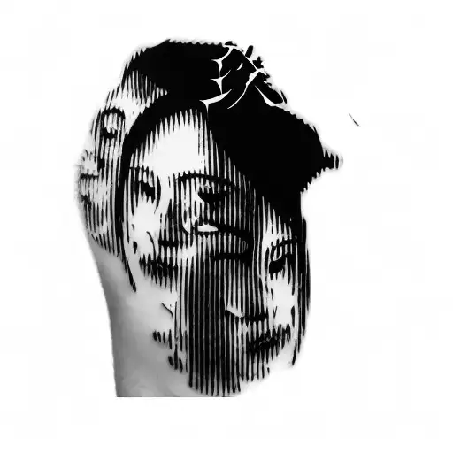 Hannya mask  tattoo design idea