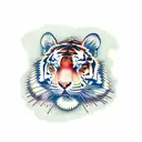 Tiger tattoo design idea