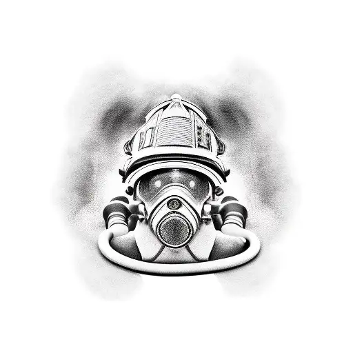 firefighter tattoo design idea