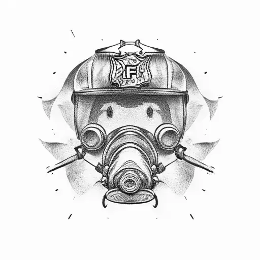 firefighter tattoo design idea