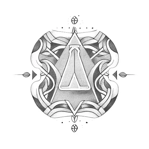 Triathlon symbols tattoo design idea