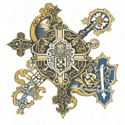 Portugal and the Catholic faith  tattoo design idea