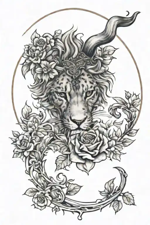 Jessica, Canada, leo zodiac sign tattoo design idea