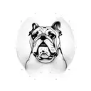 bulldog frances tattoo design idea