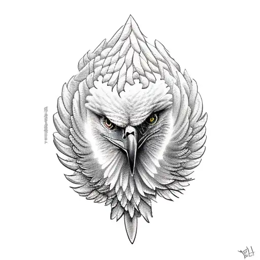 eagle wings tattoo design idea