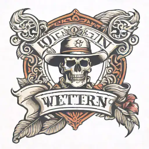 western style name tattoo ALLEN  tattoo design idea