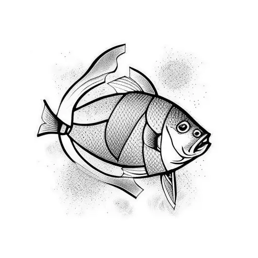 fish and lures tattoo design idea
