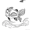 fish and lures tattoo design idea